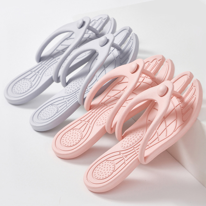 Disposable Travel Business Trip Convenient Folding Couple Beach Internet Celebrity Douyin Flip-Flops Hotel Bath Non-Slip Slippers
