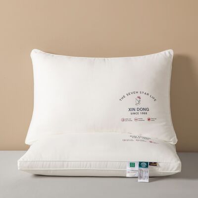 贸易安睡羽丝绒枕头星级酒店羽枕芯可水洗不塌陷枕支持同款侧睡|ms