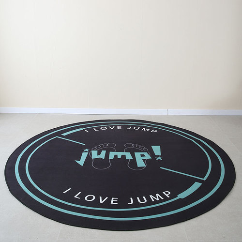 Drop shipping round skipping rope mat for home non-slip shock-absorbing sports floor mat carpet indoor silent dance mat