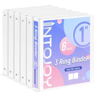 跨境新品 1-Inch 3-Ring Binder with 2O型3孔活页文件夹收纳