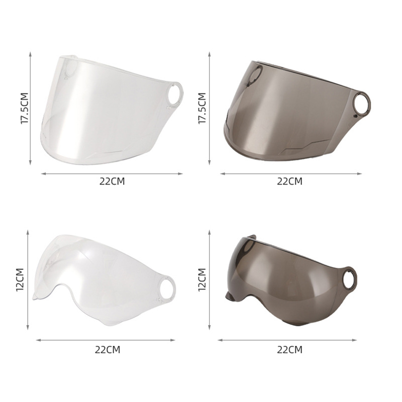 Factory wholesale helmet lens mask motorcycle helmet electric car summer helmet half helmet mask lens wholesale
