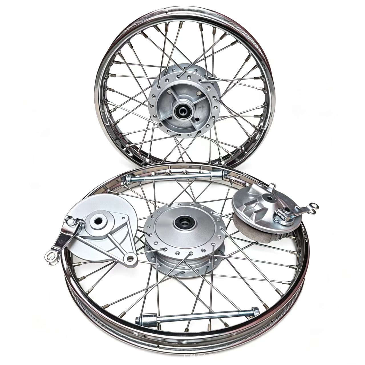 Motorcycle drum core wheel hub, Little Prince 80 wheel hub, Brazilian Titanv Honda mesh wheel front and rear rim assembly