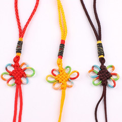 Colorful Small Chinese Knot, Chinese Knot Weaving, Nylon Six-Ear Color Knot, Colorful Chinese Knot Tassel, Factory Wholesale