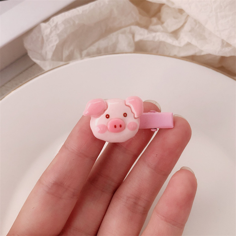 Cute cerdo pequeño cerdo intestino delgado cuerda de cabeza dulce niña dibujos animados cabello anillo cuerda de cabello tira de goma de alta elasticidad duradera