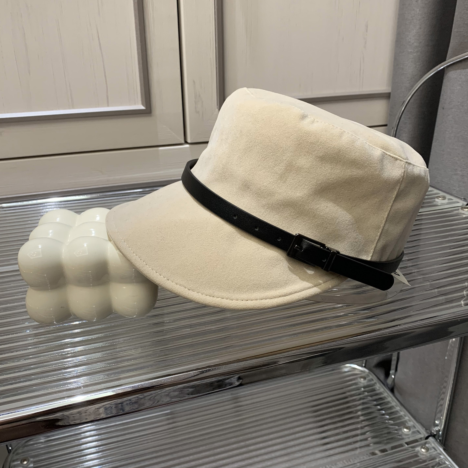 Elegante suède baret voor dames warme winterruiterpet_voghion.com
