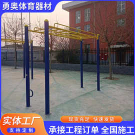 厂家供应云梯学校体育场双格肋木标准体操肋木架体育器材户外拉伸
