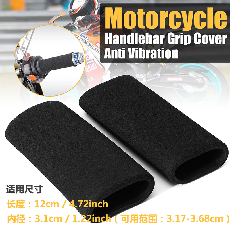 Esponja cubierta de la manija de la motocicleta cubierta de la manija de scooter modificado antideslizante absorbente de sudor impermeable suave cubierta de la manija del acelerador eléctrico