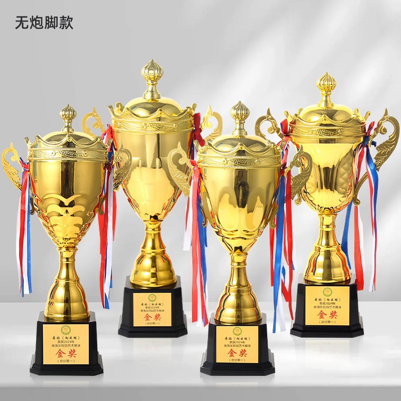 Trofeo de metal de baloncesto, fútbol de mesa, bádminton, trofeo de metal transfronterizo