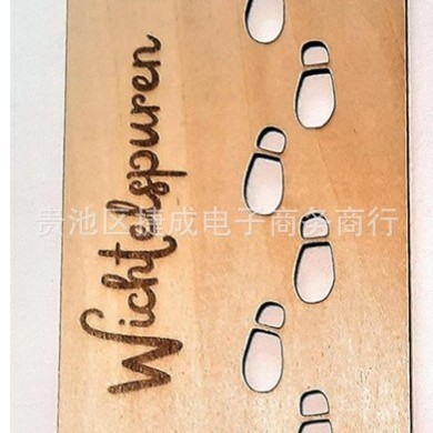 跨境新品侏儒模板足迹圣诞侏儒精灵激光切割木质工艺品家居摆挂件|undefined