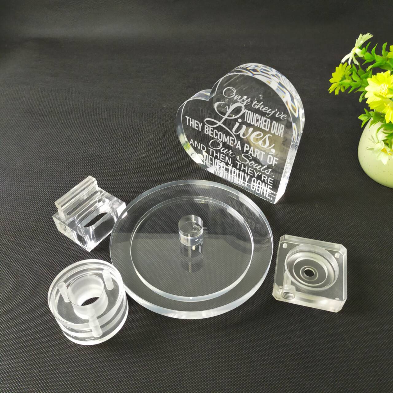 工艺品圆盘精密制作镂空装饰品激光切割cnc精雕深加孔抛光亚克力