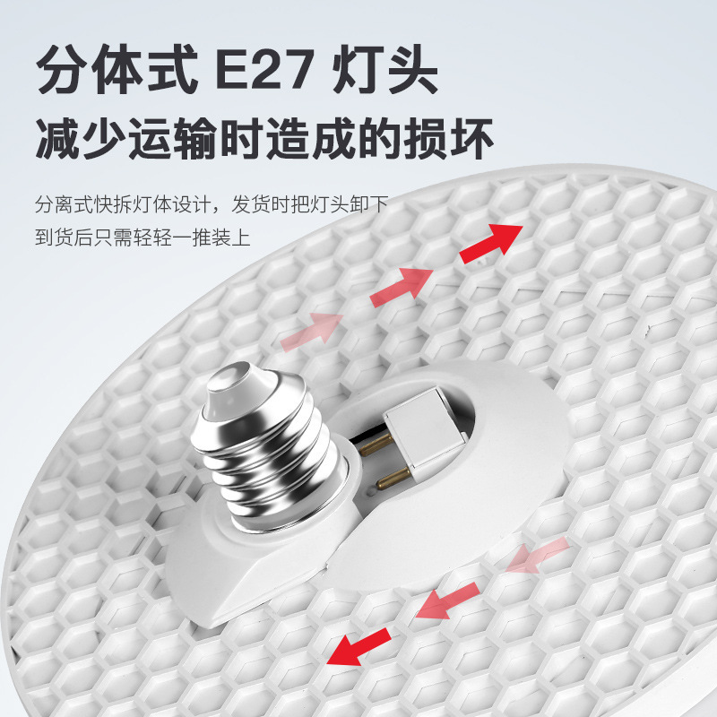 フルスペクトル LED 空飛ぶ円盤ライトホームベッドルーム省エネランプ e27 ネジ目の保護電球中山照明卸売|undefined
