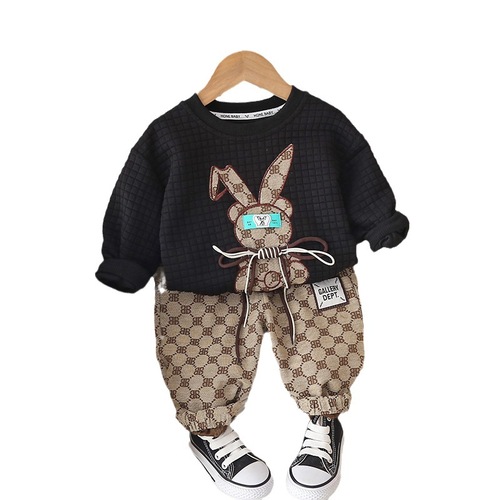 Autumn children's clothing long-sleeved two-piece set Little Rabbit 0-5 years old children's suit casual pants children's autumn clothing drop shipping