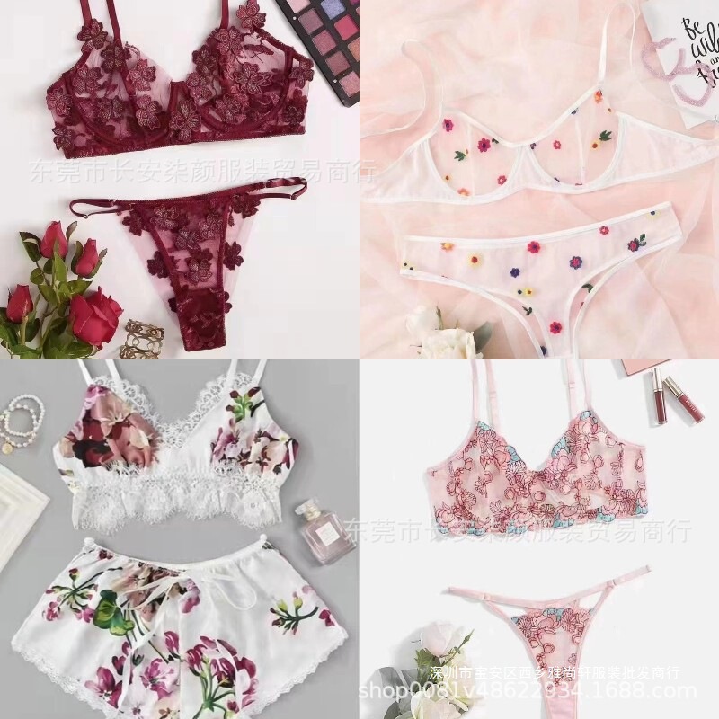 Cross-Border Foreign Trade Shein New Style Sexy Lingerie Assorted Lace Sets Wholesale Multi-Color Mix and Match Wholesale Cross-Border Foreign Trade Shein New Style Sexy Lingerie Assorted Lace Sets Wholesale Multi-Color Mix and Match Wholesale