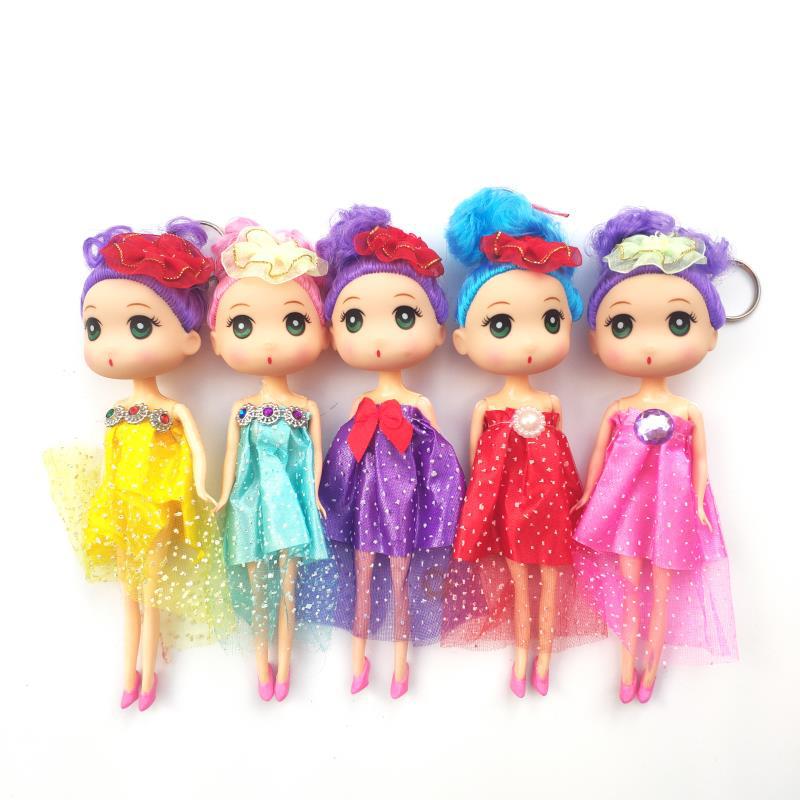 Muñecas coreanas DIY Barbie 18 cm juguetes de muñecas confusas llaveros colgantes clase de capacitación 2 yuanes para niñas
