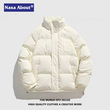 NASA联名棉服男款冬季潮牌加厚百搭保暖羽绒棉服外套加厚情侣同款