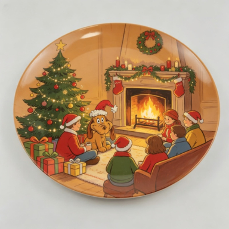 Melamine Christmas Dinner Plates Santa Claus Plates New Year Christmas Eve Party Holiday Tableware Holiday Limited Edition Melamine Christmas Dinner Plates Santa Claus Plates New Year Christmas Eve Party Holiday Tableware Holiday Limited Edition