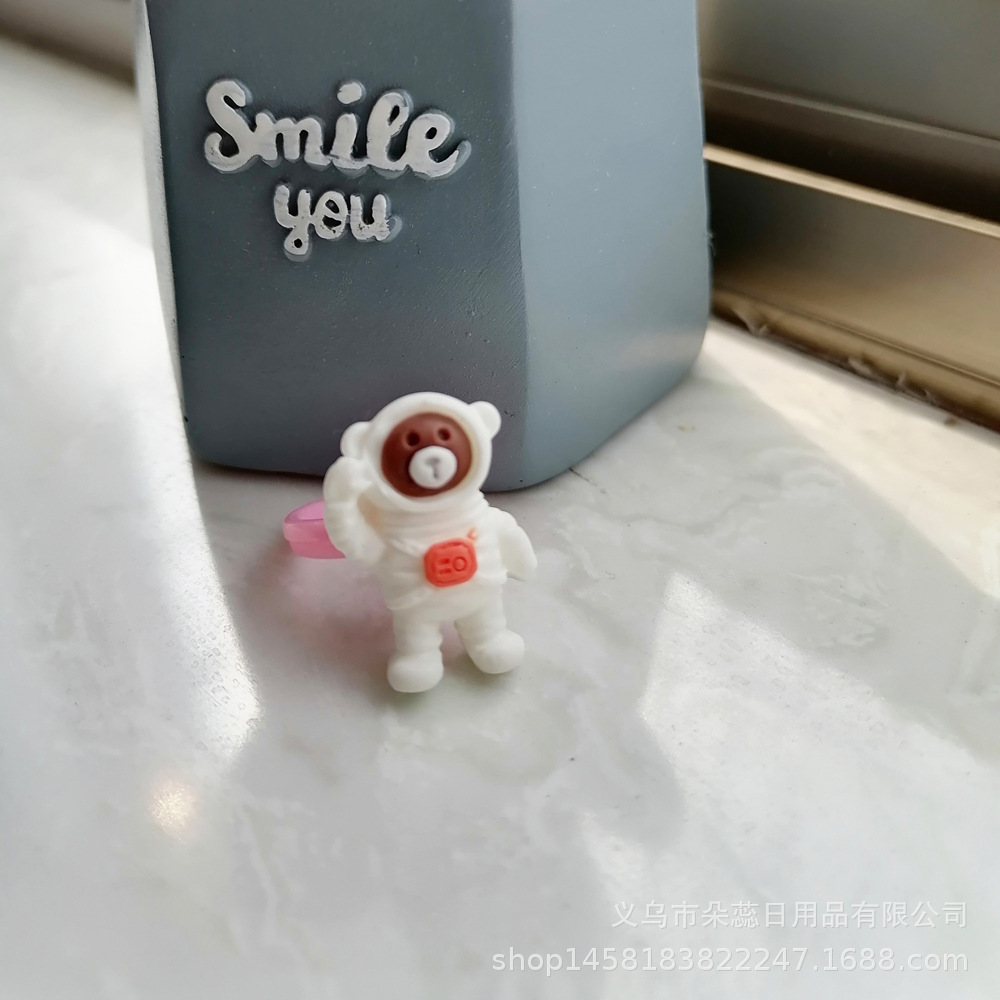 Anillo DE LOS NIÑOS dibujos animados Spaceman tema joyería niños y niñas bebé educativo dedo juguete kindergarten regalo la escuela