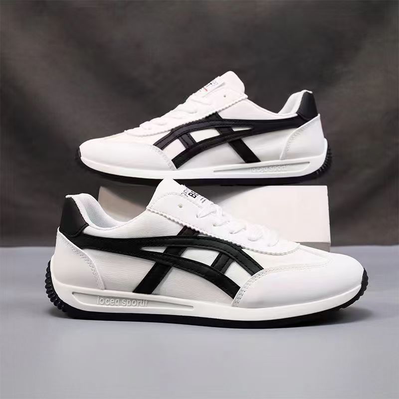 Zapatos de hombre primavera y verano nuevos zapatos blancos modelos de hombre de alta gama tendencia transpirable Forrest Gump zapatos de lona deportivos casuales