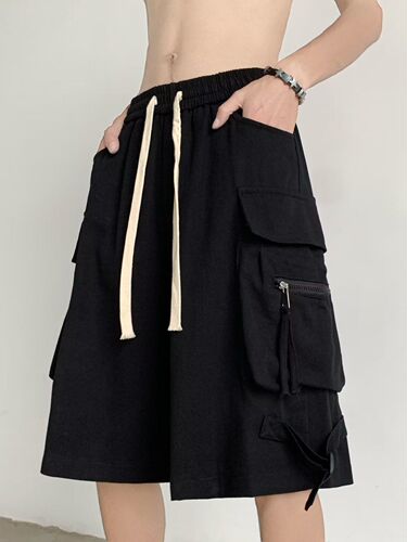Pure Cotton Retro Japanese Style Multi-Pocket Work Shorts for Men and Women, Summer Trend Brand Streetwear Loose Fit Versatile Five-Finger Pants
