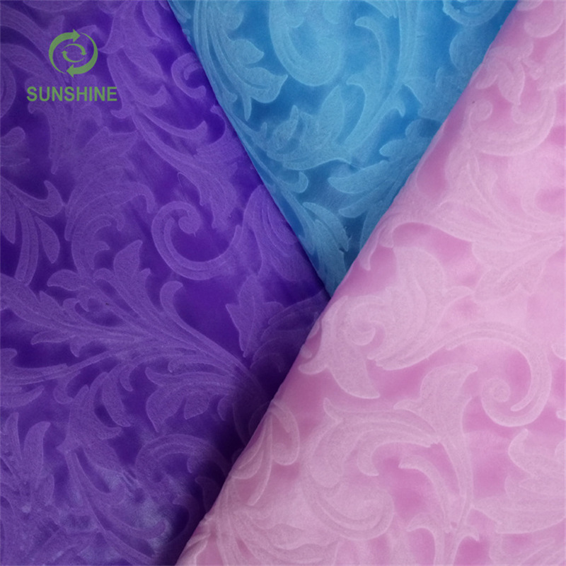 跨境高质量浮雕压花3D立体新花纹装饰用浮雕压花无纺布可出口