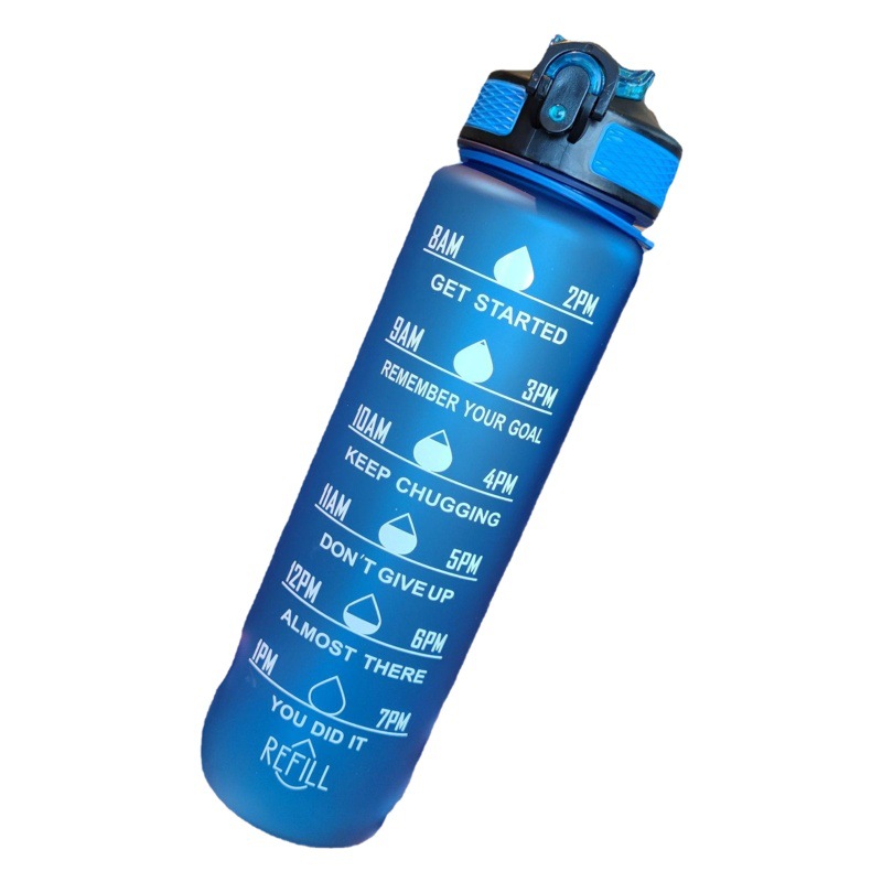 Nuevo vaso portátil con diseño degradado y pajita de pico de pato, vaso de agua de plástico para adultos, color sólido, 1000 ml, disponible para dropshipping.