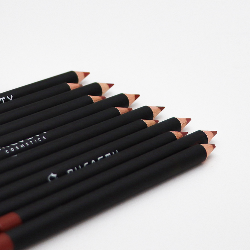 European and American cross-border beauty multi-color lipstick lip pens that do not fade, double-headed pink lip liner pens, wholesale of foreign trade cosmetics undefined