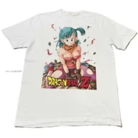 Dragon Ball Bulma short sleeves с логотипом Dragon Ball Bulma милая футболка с короткими рукавами