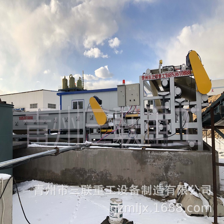 潍坊青州三联重工3500带式压滤机污水污泥分离设备
