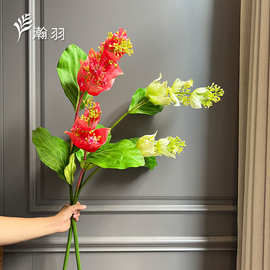 新款手感保湿宝莲灯仿真花 观音莲花 家居装饰插花拜佛礼堂摆放
