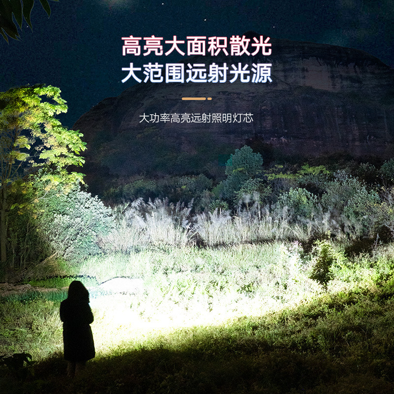 Cross-border ABS luz fuerte enfoque linterna al aire libre portátil hogar comúnmente utilizado linterna distribución linterna caliente
