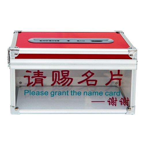 Source manufacturer Jinlongxing aluminum alloy business card box business card storage box collection box exhibition please give business card box wholesale