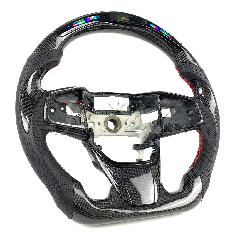 Suitable for Honda tenth generation Civic LED carbon fiber modification forged carbon fiber steering wheel modification