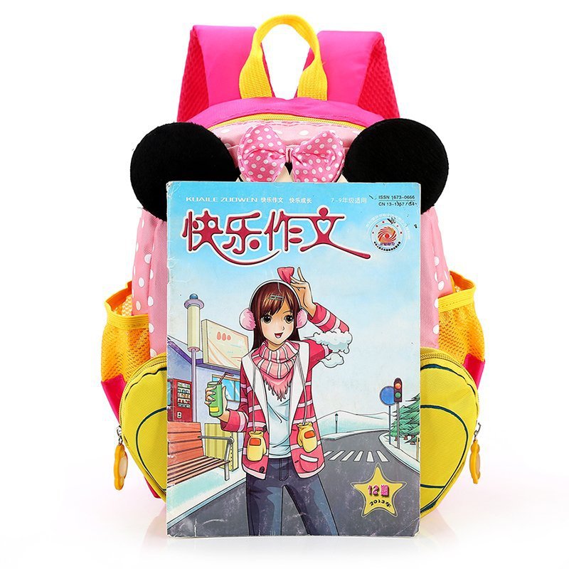 Mochila escolar para niños de dibujos animados lindo bebé kindergarten mochila de reducción de carga niños y niñas estilo occidental pequeña mochila comercio exterior