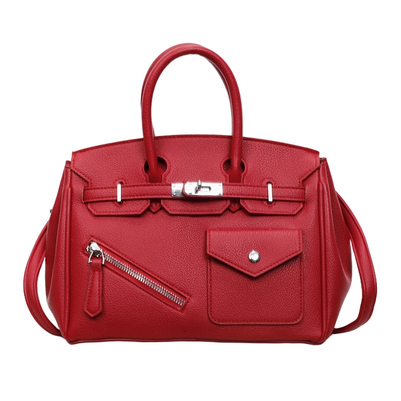 Bolsos de platino de textura superior, bolsos de gran capacidad, nuevos bolsos de mano transfronterizos, bolsos de hombro retro, bolsos de Kelly