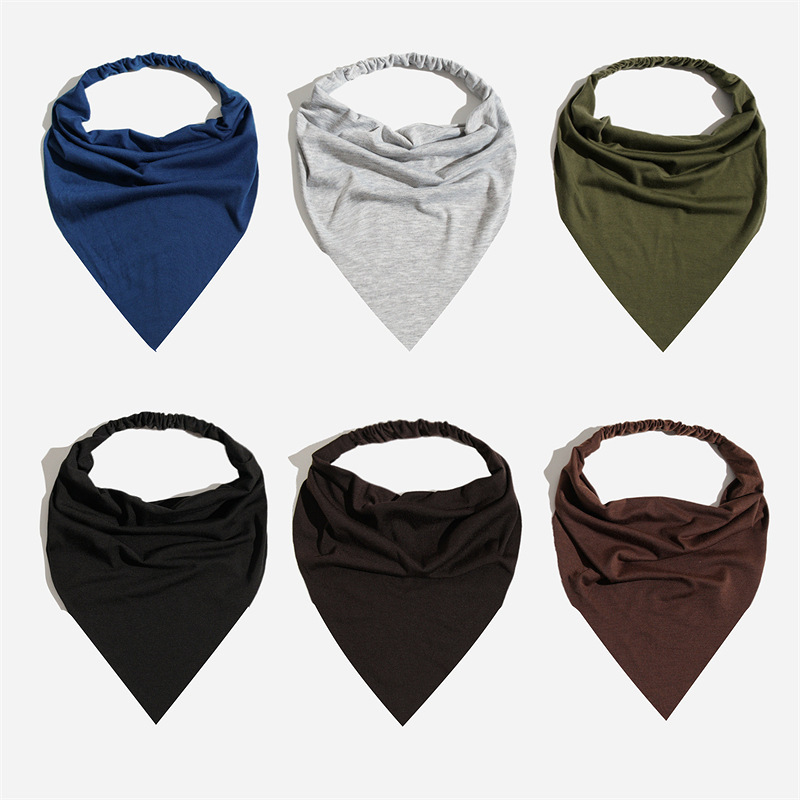 2026 New European and American Bohemian Pure Cotton Triangle Scarf, Extended Fabric Headscarf, Vacation Style Hairband, Hair Accessory for Women