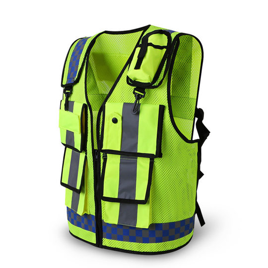 Anfeng reflective vest traffic duty patrol night riding motorcycle engineering safety protective coat printable