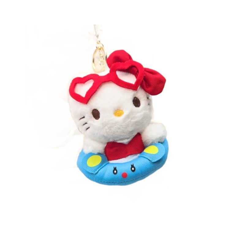 インターネット有名人かわいい水泳リング kt 猫ペンダントぬいぐるみ人形子猫バッグペンダントキーホルダー人形|undefined