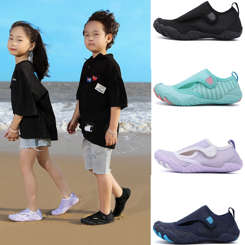 Children's Beach Shoes, Parent-Child Outdoor Sports Shoes, Water Shoes, Snorkeling Shoes, Breathable Non-Slip Five-Finger Shoes, River Tracing Shoes