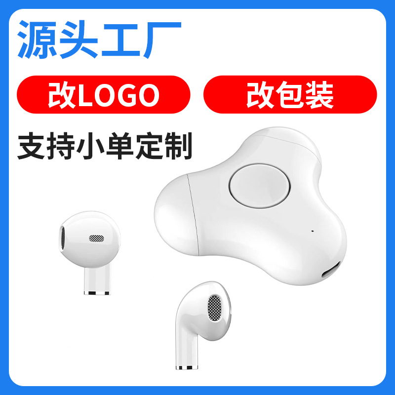 ZG013 nuevo modelo privado novela creativa dedo giroscopio giratorio no-en-oído auricular Bluetooth inalámbrico fábrica al por mayor