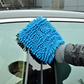 加工定制短绒雪尼尔擦车手套双面珊瑚虫洗车手套汽车洗车清洁用品