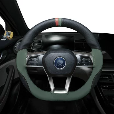 vehicles, available in 11 colors, thin | Steering wheel cover - dark-green-3638cm