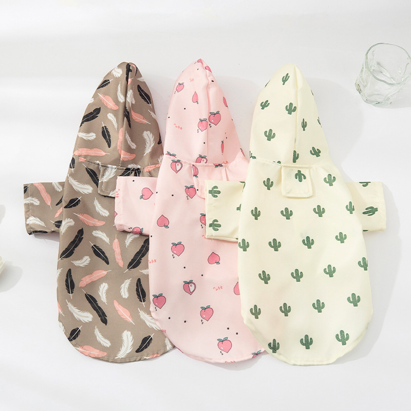 Source Factory New Pet Waterproof Raincoat Dog Cat Raincoat Pet Raincoat Dog Outdoor Universal Raincoat