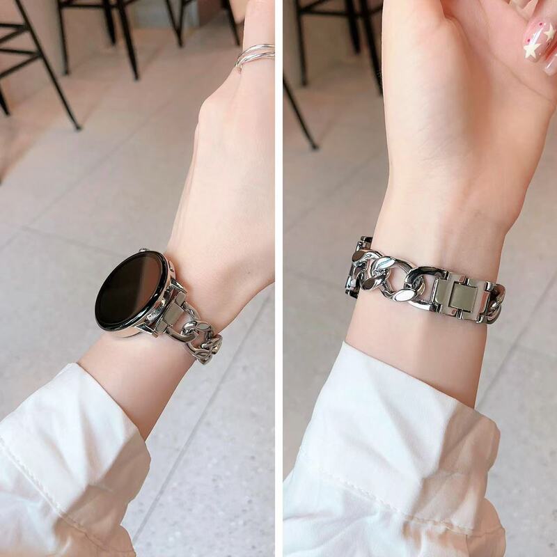 Suitable for Huawei Gt4 Watch Strap New Model Gt5 Watch Watch5/4/3/2Pro Metal Single Row Chain Gt6 Fashion