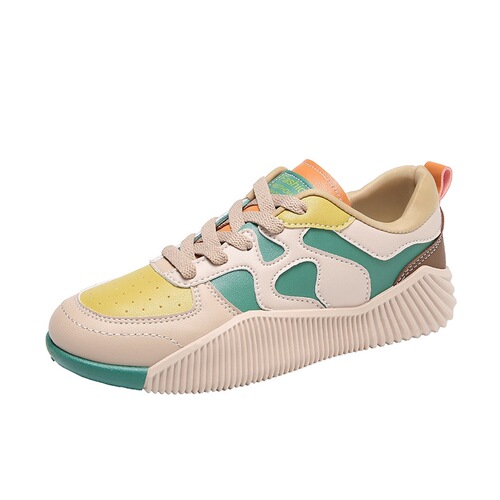 Casual non-slip sports shoes 2024 spring new versatile flat sneakers soft sole comfortable ultra-light large size women's shoes