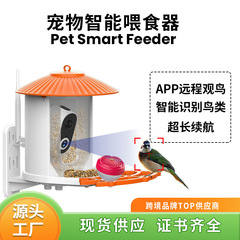 宠物智能喂鸟器户外高清太阳能摄像头鸟类识别远程监控蜂鸟喂食器