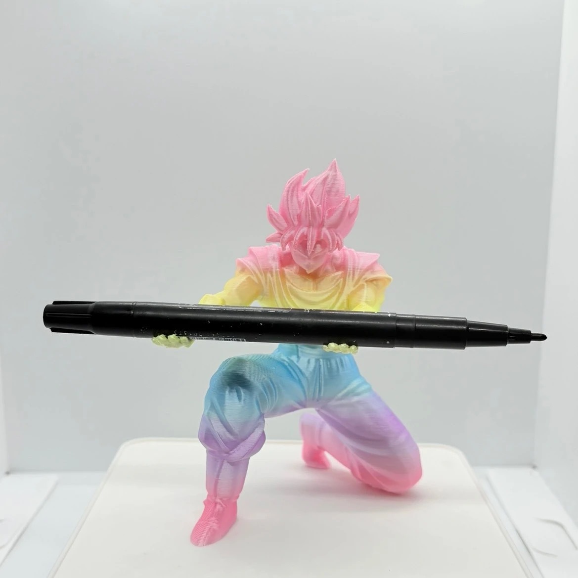 Ninja impresión adornos impresión 3D hecha a mano estante de bolígrafo papelería almacenamiento bolígrafo personalidad mesa creativa decoración image 13