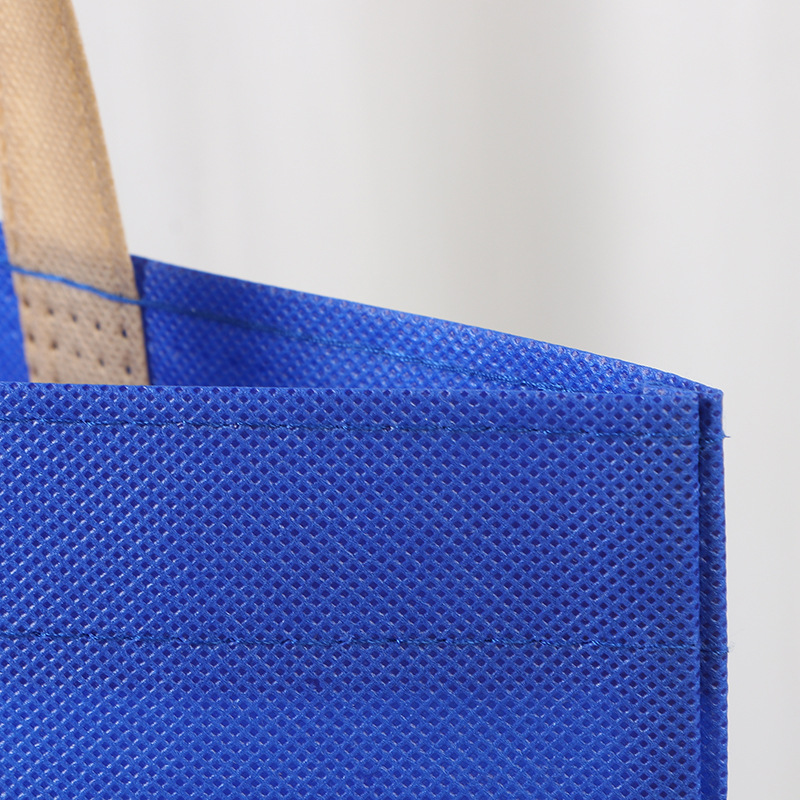 Bolsas de tela no tejida recubiertas de costura de automóvil productos digitales embalaje de regalos bolsas de mano azul fondo sin laterales bolsas de compras de ropa image 3
