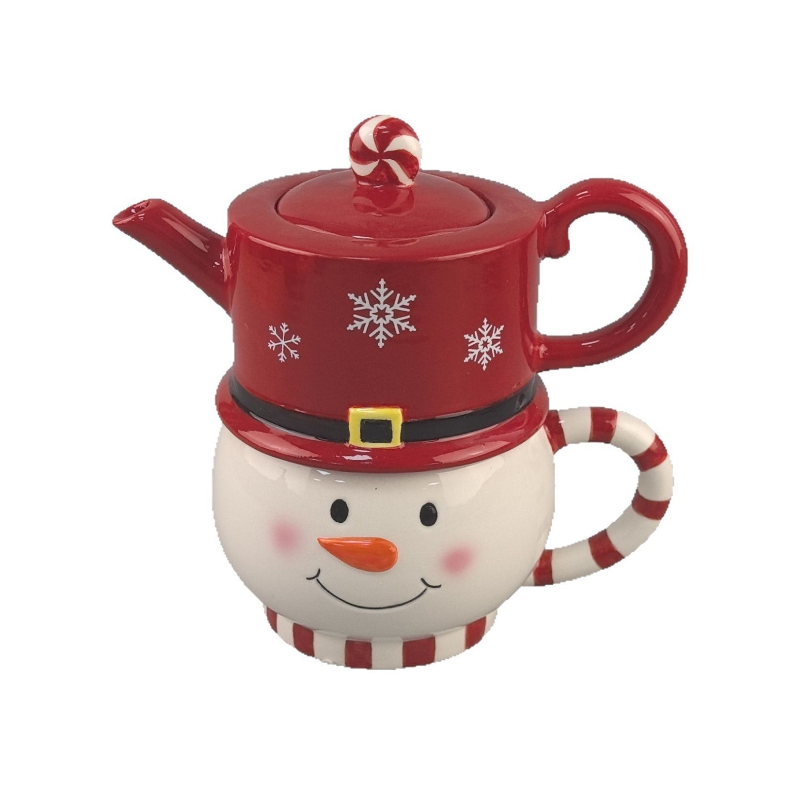 Navidad transfronteriza muñeca de nieve taza una olla más taza taza de Santa Claus tridimensional muñeca sin cara Navidad