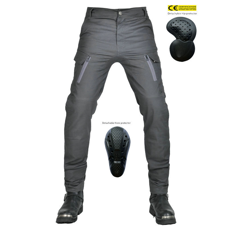 VOLERO motocicleta Four Seasons pantalones de ciclismo resistentes a la caída Transpirable de cintura alta overoles de motocicleta retro casual pantalones resistentes a la caída