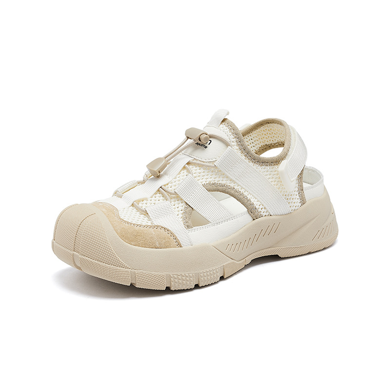 Sandalias deportivas Augu Shiden para mujer, novedad primavera 2026, zapatos de senderismo huecos estilo dad para mujer, calzado casual de exterior para agua.